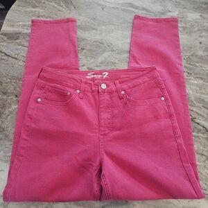 NWOT!  Seven 7 Slim Straight Jean - Pink Size 6